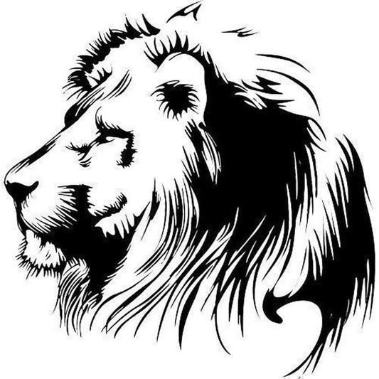 Meditation Lion Personalized Car Sticker