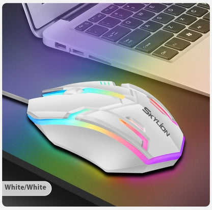 Wired Luminous Mouse Office Home Games USB Desktop Computers And Laptop Universal PlayerUnknown's Battlegrounds