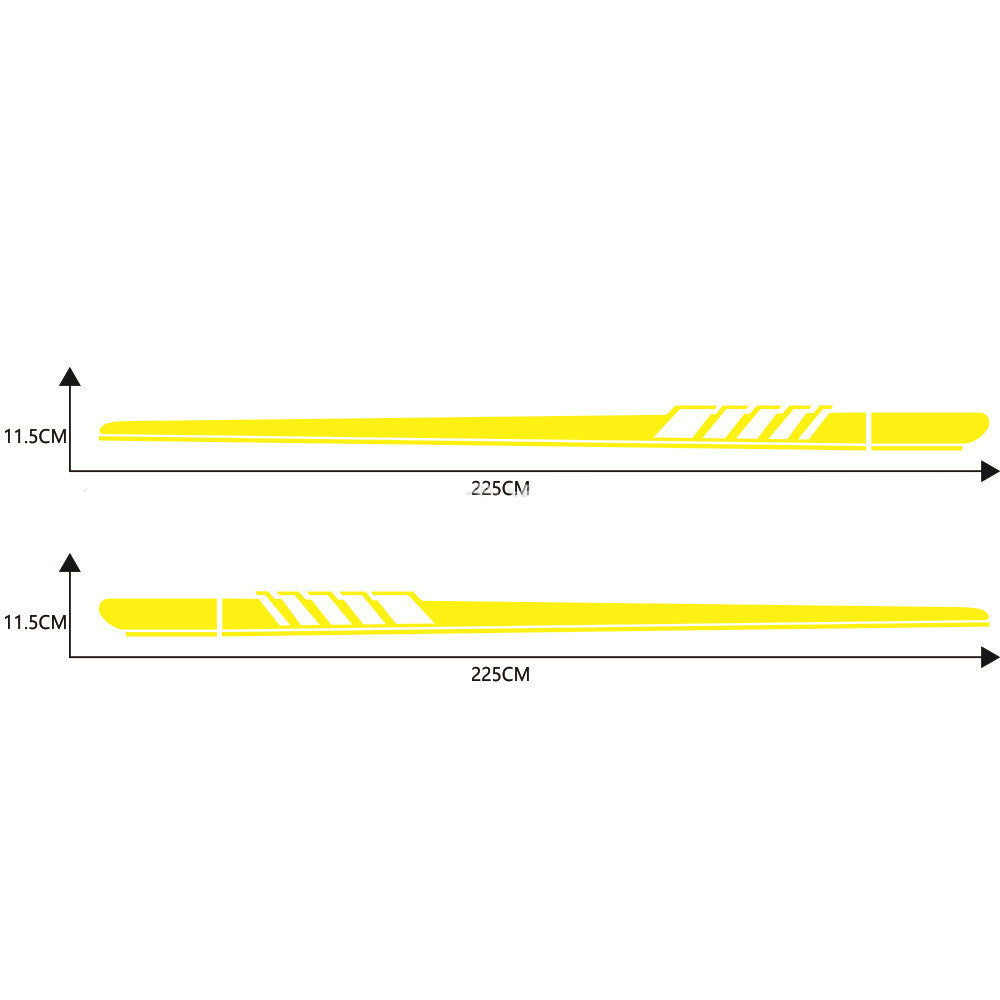 Side skirt stripe side car sticker