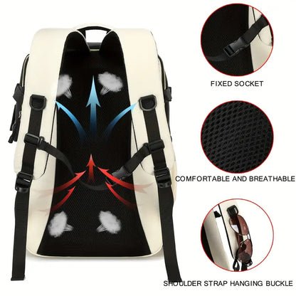 Outdoor Sports Travel Backpack For Men, Laptop Backpack, Waterproof Business Bag With Shoe Compartment