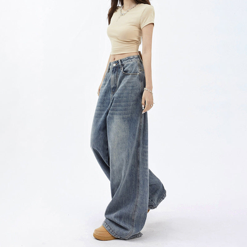 Women's Special High Waist All-matching Straight Trousers