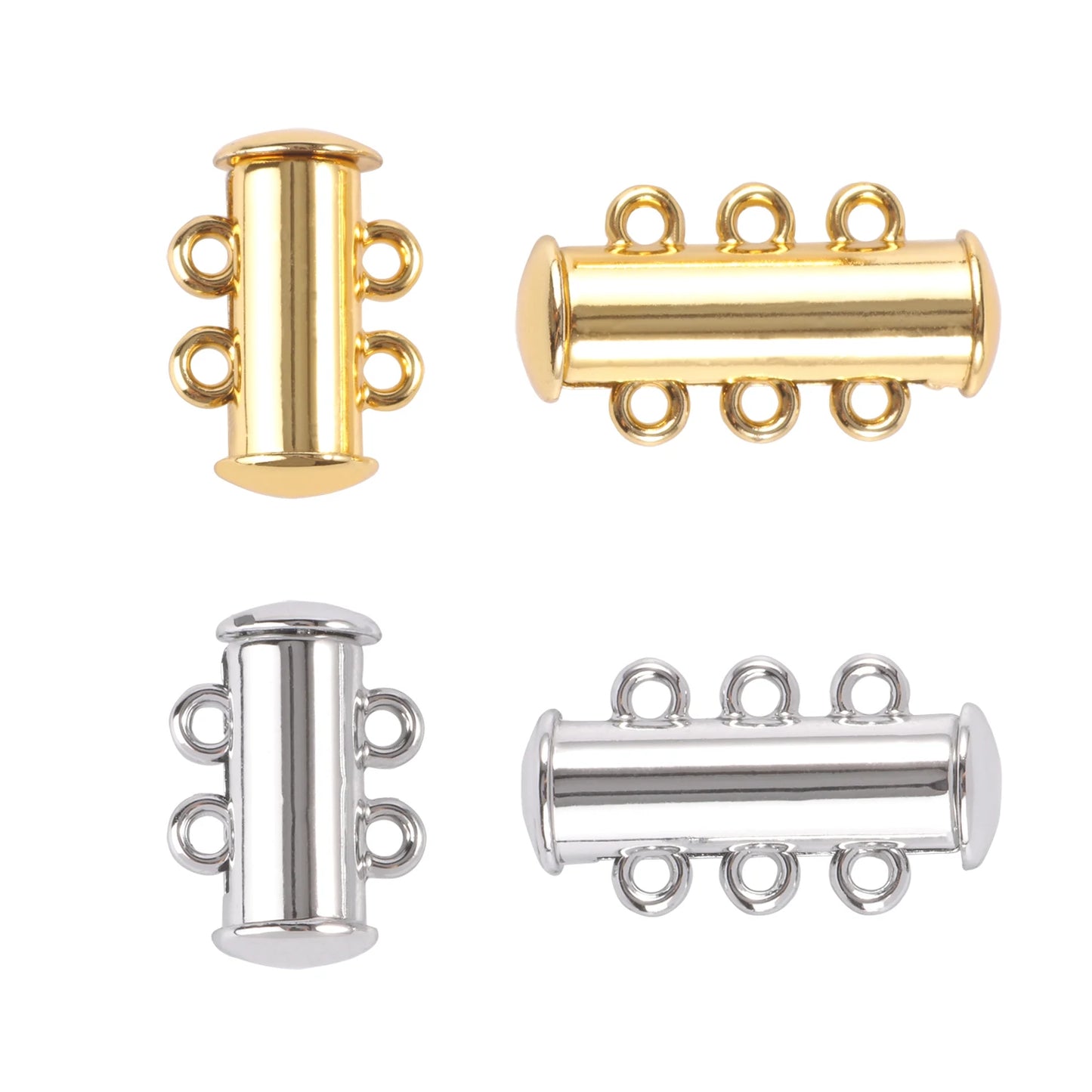 Stainless Steel Strong Magnetic Clasps for Leather Cord Bracelet Necklace Magnet End Clasp Connectors for DIY Jewelry Making