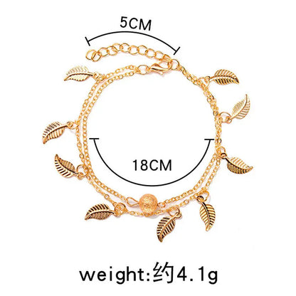 2pcs/set Anklets for Women Foot Accessories Summer Beach Barefoot Sandals Bracelet ankle on the leg Female Ankle