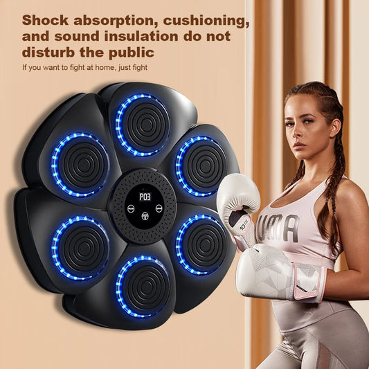 Smart Music Boxing Machine Adult/Children Sports Fitness Boxing Trainer Boxing Training Wall Target Home Exercise Response