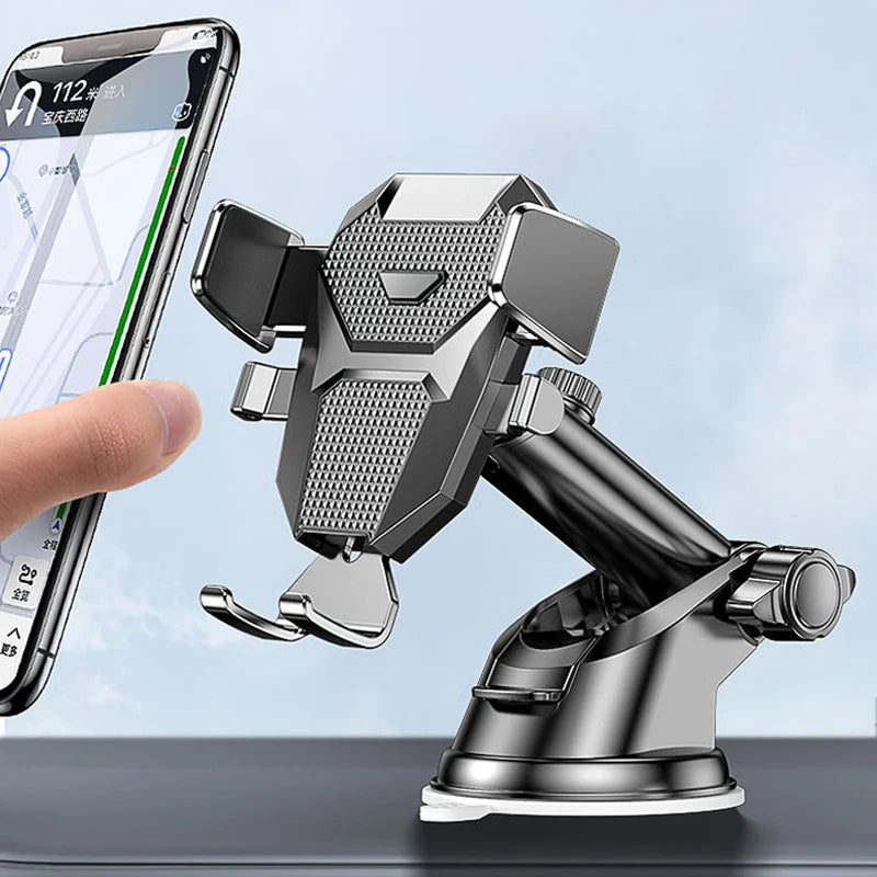 Sucker Car Phone Holder Mount Stand GPS Telefon Mobile Cell Support For iPhone 13 12 11 Pro  Xiaomi Huawei Samsung