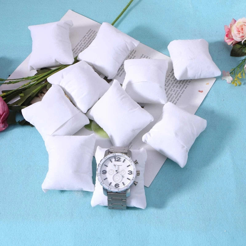 10Pcs PU Leather /Velvet Bracelet Pillows Watch Pillow Bangle Cushions Wrist Chain Cushion Pillows for Jewelry Displays