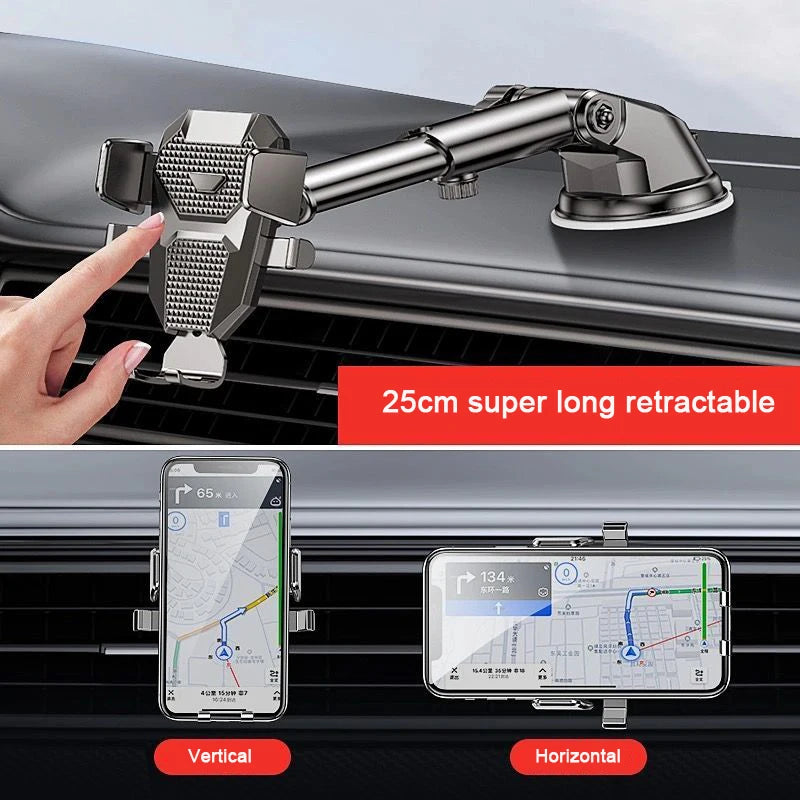 Sucker Car Phone Holder Mount Stand GPS Telefon Mobile Cell Support For iPhone 13 12 11 Pro  Xiaomi Huawei Samsung