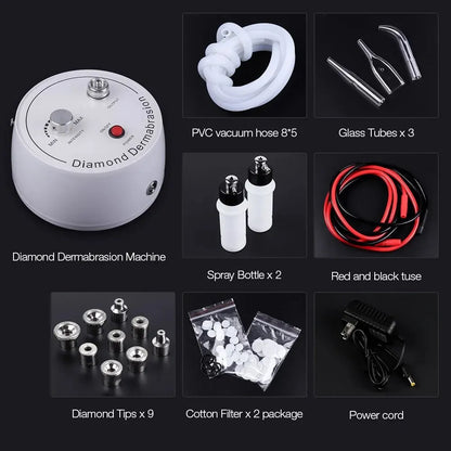 Foreverlily Diamond Microdermabrasion Dermabrasion Machine Water Spray Exfoliation Beauty Machine Wrinkle Face Peeling Machine