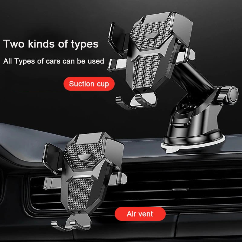 Sucker Car Phone Holder Mount Stand GPS Telefon Mobile Cell Support For iPhone 13 12 11 Pro  Xiaomi Huawei Samsung