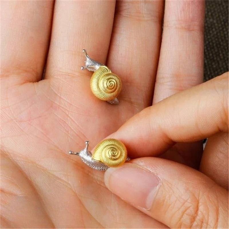 Elegant Snail Earrings Adornment Fashionable Ear Rings Ear Studs Accessory Dainty Ear Ornament for Fashion Enthusiasts