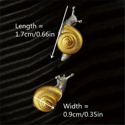 Elegant Snail Earrings Adornment Fashionable Ear Rings Ear Studs Accessory Dainty Ear Ornament for Fashion Enthusiasts