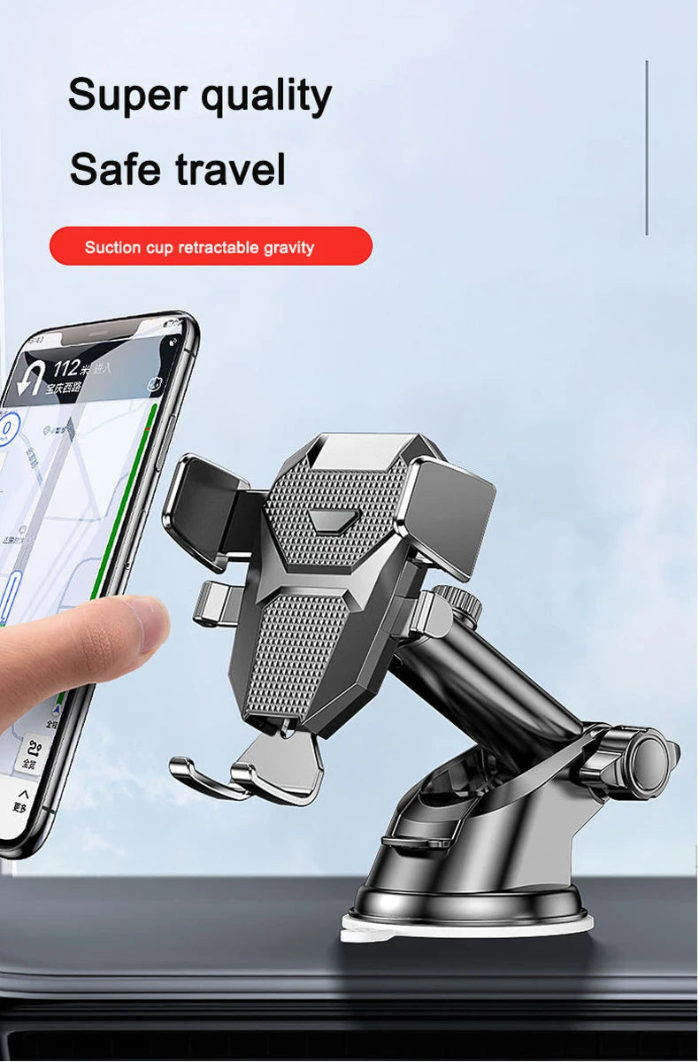 Sucker Car Phone Holder Mount Stand GPS Telefon Mobile Cell Support For iPhone 13 12 11 Pro  Xiaomi Huawei Samsung