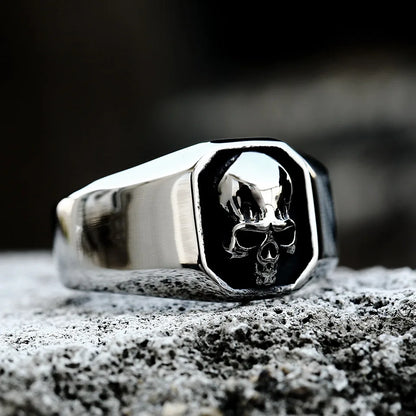 2022 NEW Men's 316L stainless-steel rings  Punk Rock Gothic skull ring for teens fashion Jewelry for gift free shipping