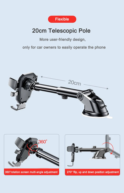 Sucker Car Phone Holder Mount Stand GPS Telefon Mobile Cell Support For iPhone 13 12 11 Pro  Xiaomi Huawei Samsung