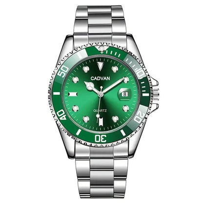 Fashion Watch Casual Clock Montre Homme Business Men Quartz Watch Calendar Green Water Wok Ghost Sport Men Wristwatch