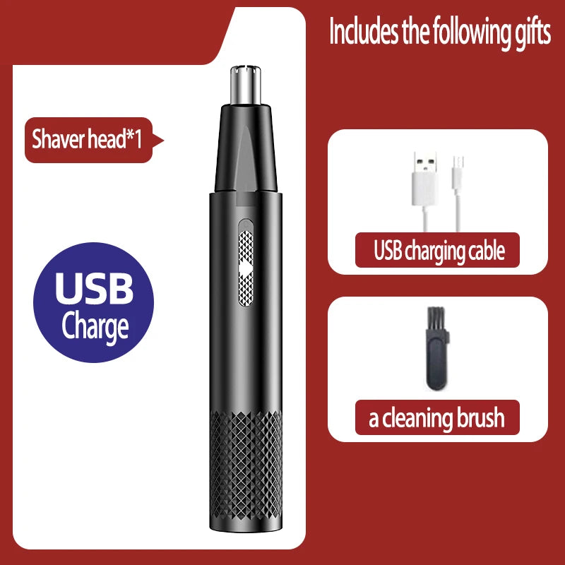 Nose Hair Trimmer USB Charging New High Quality Electric Portable Men Mini Nose Hair Trimmer