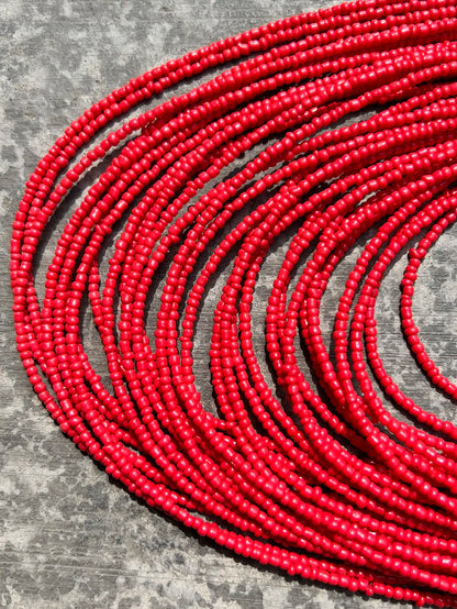 Bohemian fashion handmade beaded multi-layer red beaded women's necklaces seaside vacation jewelry