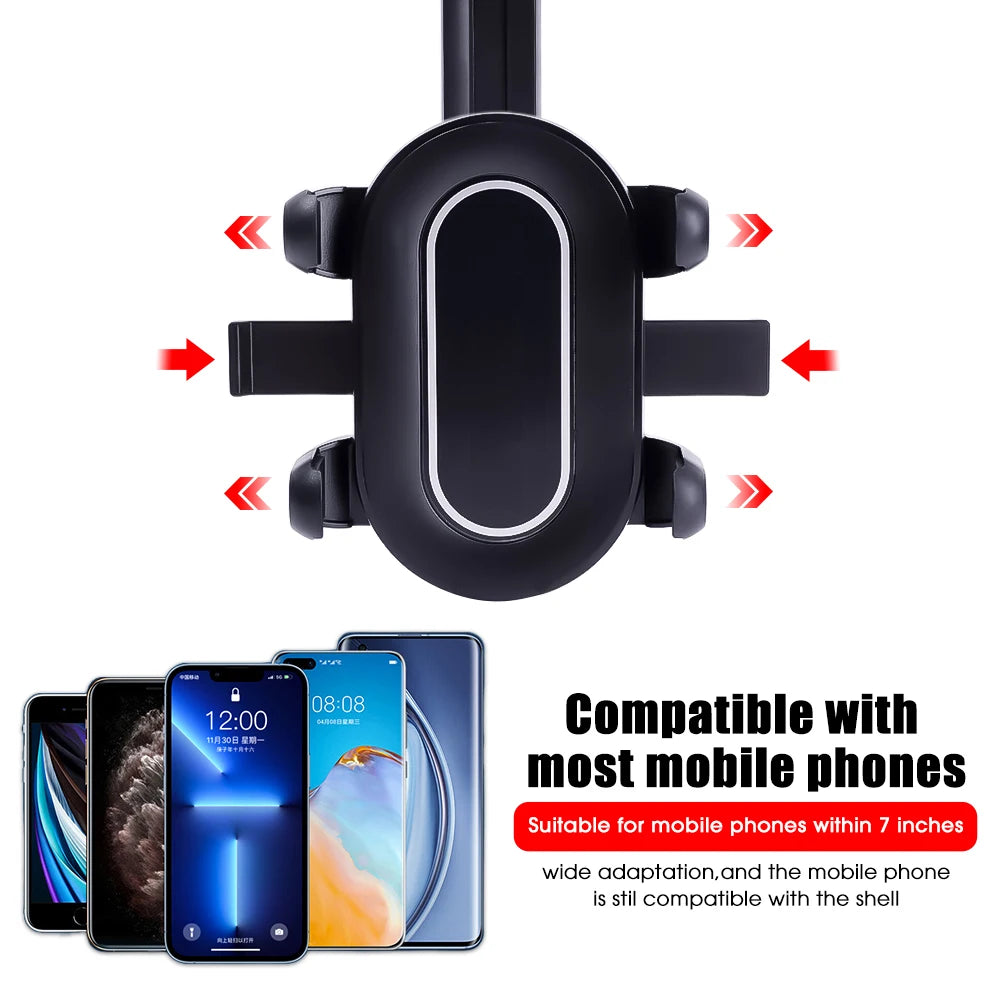 Rearview Mirror Phone Holder Car Holder Car Mobile Phone Holder Universal Rotating Adjustable Telescopic 360° Car Phone Stand