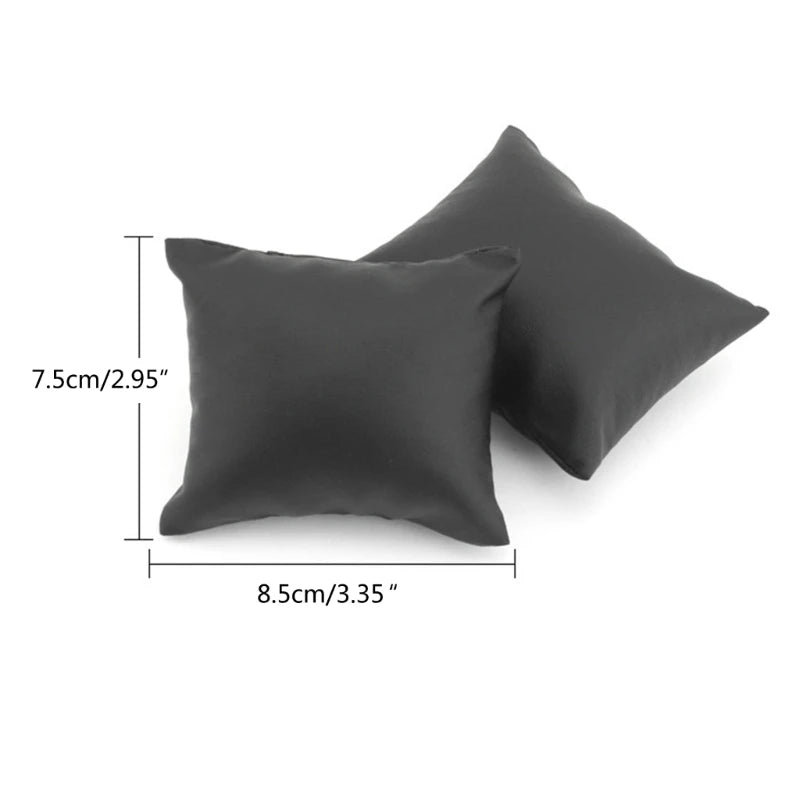 10Pcs PU Leather /Velvet Bracelet Pillows Watch Pillow Bangle Cushions Wrist Chain Cushion Pillows for Jewelry Displays