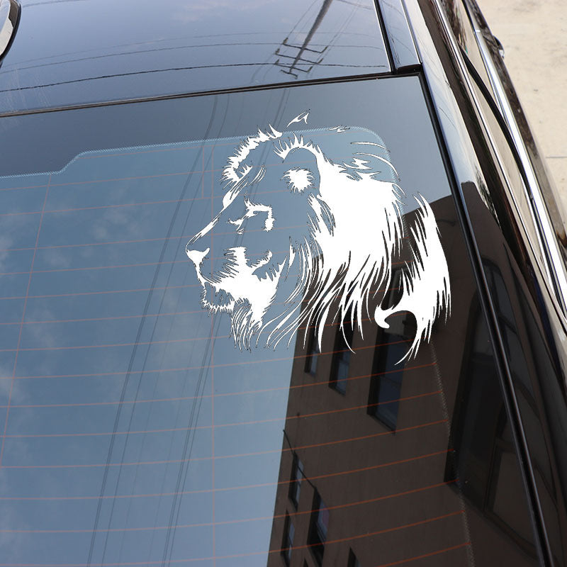 Meditation Lion Personalized Car Sticker