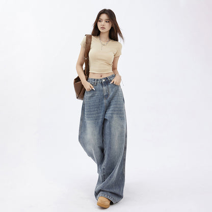 Women's Special High Waist All-matching Straight Trousers