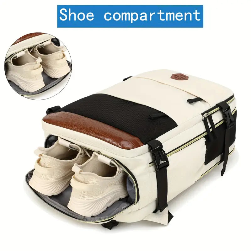 Outdoor Sports Travel Backpack For Men, Laptop Backpack, Waterproof Business Bag With Shoe Compartment